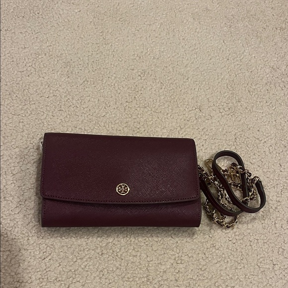 Tory Burch Handbags - Tory Burch Deep Wine Crossbody Bag